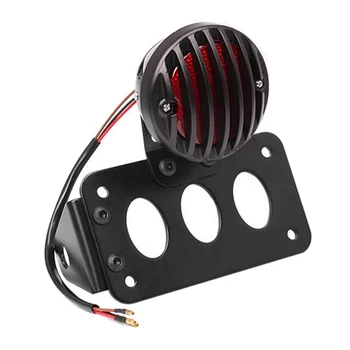 Motorno kolo LED Zavorne Rep Luč registrske Tablice Lučka w/ Nosilec za Harley Chopper