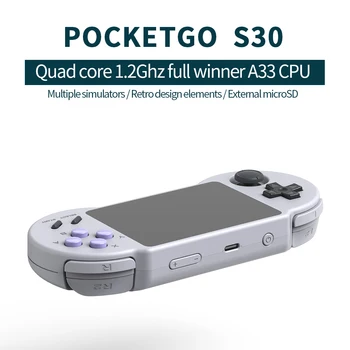 Pocketgo S30, retro igre, 3,5-palčni zaslon IPS prenosne konzole, Prenosne, Video Igra Konzola podporo ps1