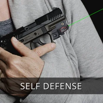 Taktično Zeleni Laser Pogled Za Pištolo Mini Velikosti Za Ponovno Polnjenje Mira Laser Samoobrambe Orožja, Glock 17 19