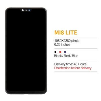 Za XiaoMi Mi8 Lite Zaslon LCD Matrika Dotik Za XiaoMi Mi 8X Zaslon Računalnike Senzor Zbora Za Mi8 Mladi Prikaz Okvirja Mi 8