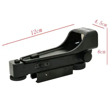 Red Dot Sight Taktično Riflescope Fit 20 mm Železniškega Sight Optični Puška možnosti Za Ostrostrelec Puška uporabo na Prostem Lov Collimator Del