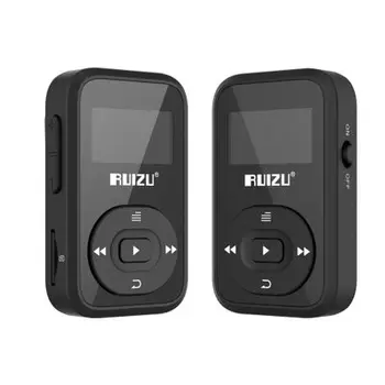 Ruizu LCD Šport Audio Mini Bluetooth Mp3 Predvajalnik Glasbe Avdio Mp 3 (Radio, Digitalni Hi-fi Hi-Fi Zaslon Fm Flac Usb 8GB Posnetek