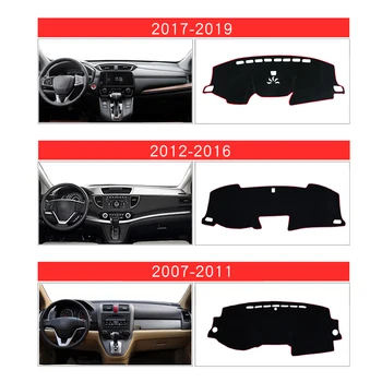 Za Honda CRV 2007-2011 2012-2016 2017 2018 2019 LHD Avto nadzorna plošča Pokrov Preproge Izognili Svetlobe Blazine Anti-UV Preproge Trim Dodatki