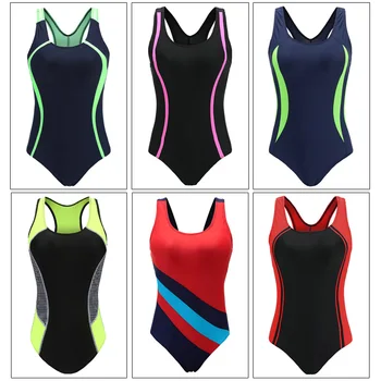 Riseado Plavalni Kostimi za Ženske Konkurenčno Kopalke Ženske enodelne Kopalke 2021 Mozaik Racer Nazaj Kopalne Obleke
