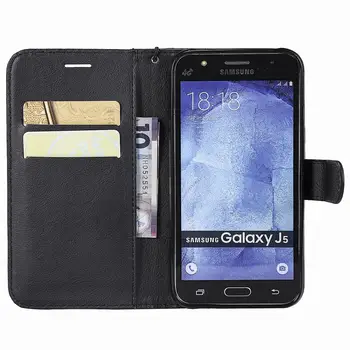 Usnja Flip Primeru Telefon Za Samsung Galaxy J5 Primeru J500 Denarnice Pokrovček Za Samsung Galaxy J5 2016 J510 Mobilni Telefon Kritje