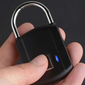 Anti-theft USB Polnilne Smart brez ključa Elektronski bralnik Prstnih Zaklep Proti kraji Varnost Varnostno Ključavnico, Vrata Prtljage Primeru Ključavnice