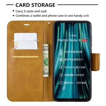 Flip Usnjena torbica za Fundas Xiaomi Redmi Opomba 8 Telefon, Denarnico Kritje na za Xiomi Redmi Opomba 8 Pro 8T Note8 8Pro Knjiga Magnet Primeru