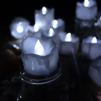 12PCS Programirano Funkcijo Utripanja Čaj Sveča Romantično Brezplamensko LED Sveča Svetlobe Žarnice Dekoracija Za Dom, Festival svate