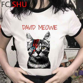 Poletje Harajuku David Bowie Majica s kratkimi rokavi Moški Grunge Estetske Anime T-shirt Smešno Risanka Rock, Hip Hop Tshirt Ulične Vrh Tee Moški