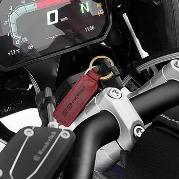 Motorno kolo Keychain Cowhide Key Ring Primeru za BMW R1200GS R1200 GS Adventure Rally