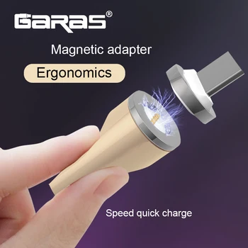 GARAS Magnetni Tok, Da Za 8pin/Mikro/usb tip c podporo Polnilnik In Podatkov Magnet Adapter