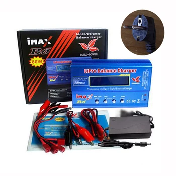 BUILD-MOČ IMAX B6 Baterije Lipo polnilec Lipo Digitalni Bilance 12V 6A 80W Napajalnik + Polnjenje Kabli hitro polnjenje B3 B6AC
