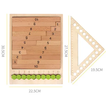 Montessori Matematika Učni Pripomočki Lesa Igrače Puzzle Tabela Igra Seštevanje Odštevanje Množenje Delitev Aritmetične Učne Polje