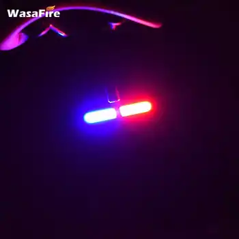 WasaFire Kolo Noč Kolesarjenje Zadnja Luč Rdeče Modra LED Luč Kolo USB Polnilne Izposoja Luč 6 Načini za Varnost Opozorilo Lučka