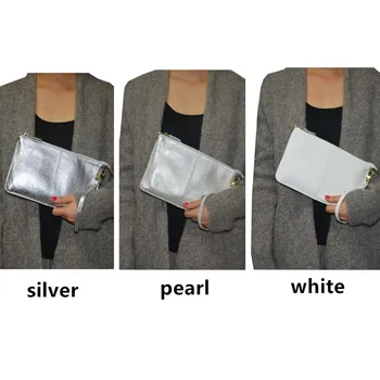 Oblikovalec sklopka vrečko za ženske modni zadrgo ženske ročne torbe pravega usnja sredstev Vrečko z pašček usnje sklopka torbici