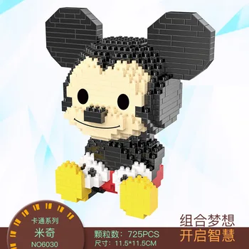 Mickey Minnie Diamond Blok Donald Daisy Mini Slika Smešno Obraz Mikro Zidarske Opeke Model Igrače Za Otroke