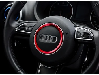 Aluminij avto volan nalepke avto notranje opreme za Audi A1 A5 A6 A7 A3 A4 V3 V5 S3 S7 S5 TT
