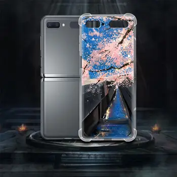 Ročno poslikano umetnosti Za Samsung Galaxy Ž Flip 5G Jasno, zračna Blazina Primeru Tanek Zaščitni Lupini Mehko Kritje Pametni telefon Pribor