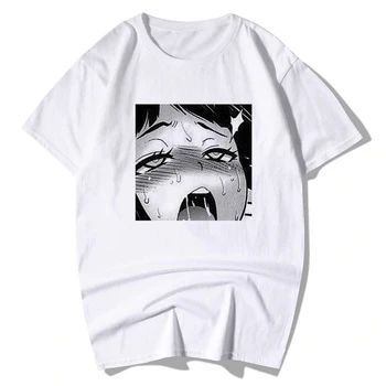 Ženske Poletne Vrhovi Japonski Kazenski Šoli Oči Priložnostne T-shirt Harajuku Temno Anime Natisniti Moda Svoboden Estetske Ženska T-shirt majica
