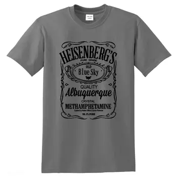 Breaking bad moški majica s kratkimi rokavi bombaž visoke kakovosti natisnjeni t-shirt Heisenberg tshirt posadke vratu hip hop vrhovi harajuku oblačila