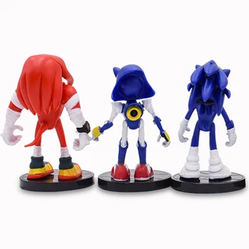 6.8-9 cm Sonic Boom Redkih Dr Eggman Shadow figuric-Igrač Pvc Igrač v Sonic Shadow Repi Znakov Slika Igrače Za Otroke