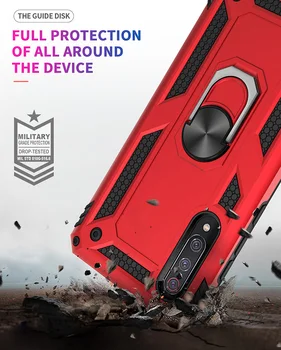 Za Xiaomi Igrajo Mi 9 JV A3 Lite CC9 Pro CC9E Telefon Kritje Primeru Oklep Shockproof Avto Stojalo Magnetni Xiaomi Opomba 10 Pro Lite Coque