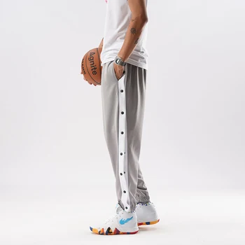 2020 novih moških hip hop hlače strani gumbov moške elastični pas svoboden slog moške hlače joggers