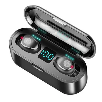 Nove Brezžične V5.0 Bluetooth Slušalke HD Stereo Slušalke Športne Vodotesne Slušalke Z Dvojno Mic in Napolnjenosti Baterije