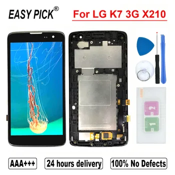 Za LG K7 3G X210 LCD-Zaslon, Zaslon na Dotik, Računalnike Zbora Za LG K7 LTE 4G MS330 AS330 K332 K330 X210DS L51AL L52VL