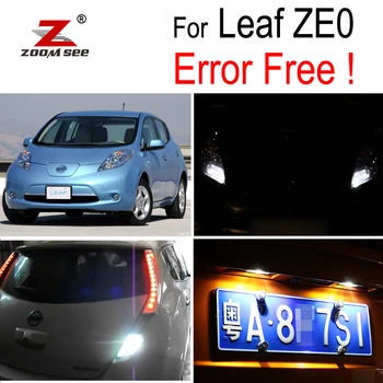 Beli LED parkirna luč+ Povratne rezervno žarnico + registrske tablice lučka Za Nissan Leaf ZE0 LED Zunanja svetloba kit (2010-2017)