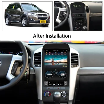 Za Chevrolet Captiva Android Avto Radio 2007 - 2012 Tesla Slog Navpično Zaslon Za 13,8