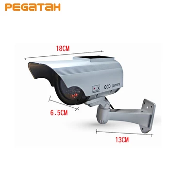 Nove Ponaredek Fotoaparat Sončne Energije Lutke Nadzor CCTV Kamere Zaslon Nepremočljiva Prostem CCTV Kamere