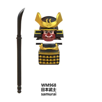 Japonski Samuraj Ninja Duha Anime Dejanje Slika gradnikov Z Orožjem Otroci Izobraževanja številke Določa Opeke igrače Za otroke