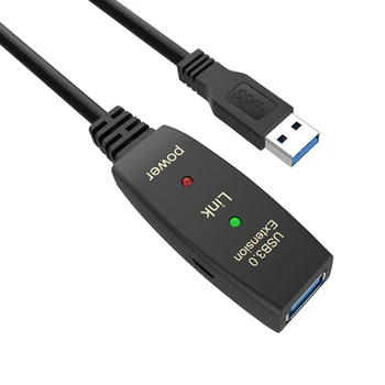 Aktivni USB 3.0 podaljšek 5M kabel USB 3.0 podaljšek, repeater kabel usb A moški A ženske z booster