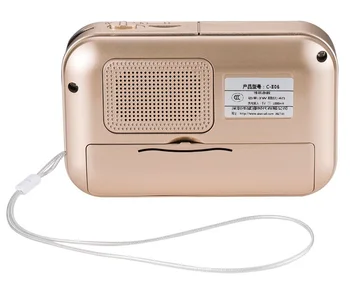 Žepni Radio UKV-Radio Mini Prenosna Polnilna Radijski Sprejemnik Zvočnik Podpora USB TF Kartice Glasbe MP3 Predvajalnik