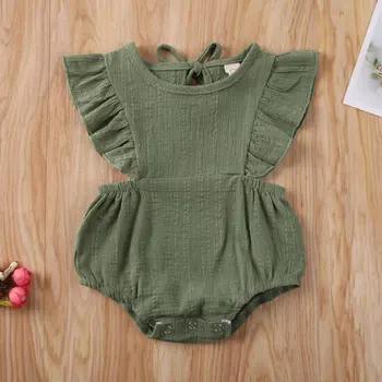 2020 Baby Girl Obleke Ruffle Romper Jumpsuit Obleka, Poletna Obleka 0-12M