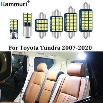 KAMMURI 14Pcs Napak Bela LED Avto Notranje Svetlobe Paket Komplet Za 2007- 2016 2017 2018 2019 2020 Toyota Tundra LED Notranjost