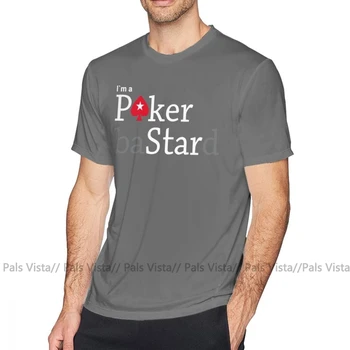 Poker T Shirt Pokerstar T-Shirt Smešno 6xl Tee Shirt Tiskanje Bombaž Mens Classic Kratkimi Rokavi Tshirt
