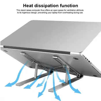 Zložljivi Laptop Stand Držalo Aluminij Nastavljiv PC Računalnik, Prenosnik Tablet Stojalo Podporo za Macbook Pro Air 10-16 palčni