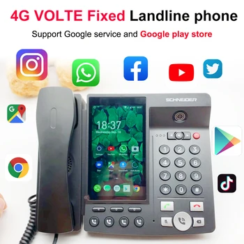 4G VOLTE stacionarne Brezžični Velik Zaslon Android 7.0 Google play store Globalni različici Telefona multi-Language, Pametni Telefon