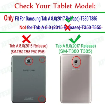 SM T380 T385 Smart Ultra Slim stand Kritje velja za Samsung Galaxy Tab A A2 S 2017 8