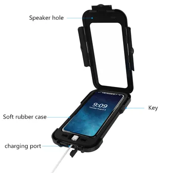 Anti-Spusti Nepremočljiva Kolesa Nosilec za Telefon, Stojalo Za IPhone XS X 8 7 6S Plus motorno kolo GPS Zajemajo Podporo Telefon Moto