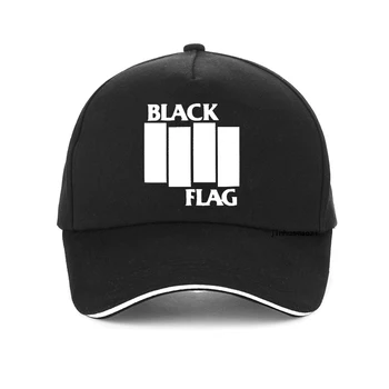 BLACK FLAG Rock Band poletje Baseball skp hip hop moški Ženske klobuk, ki je Bombaž nastavljiv vrnitev žoge klobuki Punk rock band kape