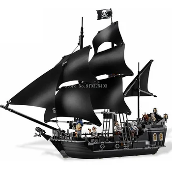 Black Pearl Ladje Združljiv s Pirati Ladje Caribbeanes Model gradniki Fantje Rojstni dan Darila Otroci Igrače 6001 6002