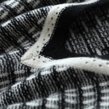 2020 nove sloge pure kašmir zimske puloverje žensk v vratu prugasta pletenine fashion plesti prijetni svoboden puloverji