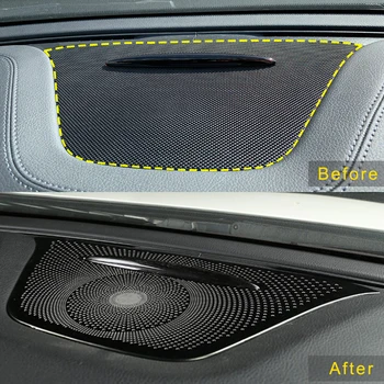 Za Mercedes-Benz GLA X156 2013-2019 iz Nerjavečega Avto armaturne plošče Zvočnik Pokrov Zvočnika Pad Trim Okvir Nalepke Oblikovanje Opremo