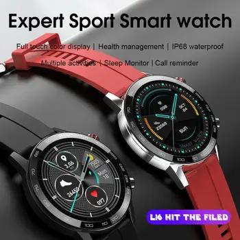 Novo L16 Pametno Gledati Moške IP68 Vodotesen Več Športnih Način Srčni utrip Vremenska Napoved Bluetooth Smartwatch