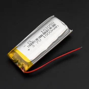 1000mah litij-ionsko polimer baterijo 3,7 V 102050 Za MP3, MP4 MP5 GPS KTV gospodinjstvo baterije ojačevalnik zvoka računalnik mikrofon