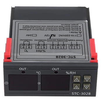 Stc-3028 Digitalni Temperatura Vlažnost Meter 110-220V 10A Termostat Dual Display Termometer, Higrometer Krmilnik Nastavljiv 0~