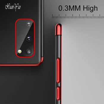 Opomba 20 Ultra Primeru Mehko XUANYAO Silikonski Jasno Slim Coque Za Samsung Galaxy Note 8 9 10 20 Plus Kritje TPU Plating Opomba 10 Lite